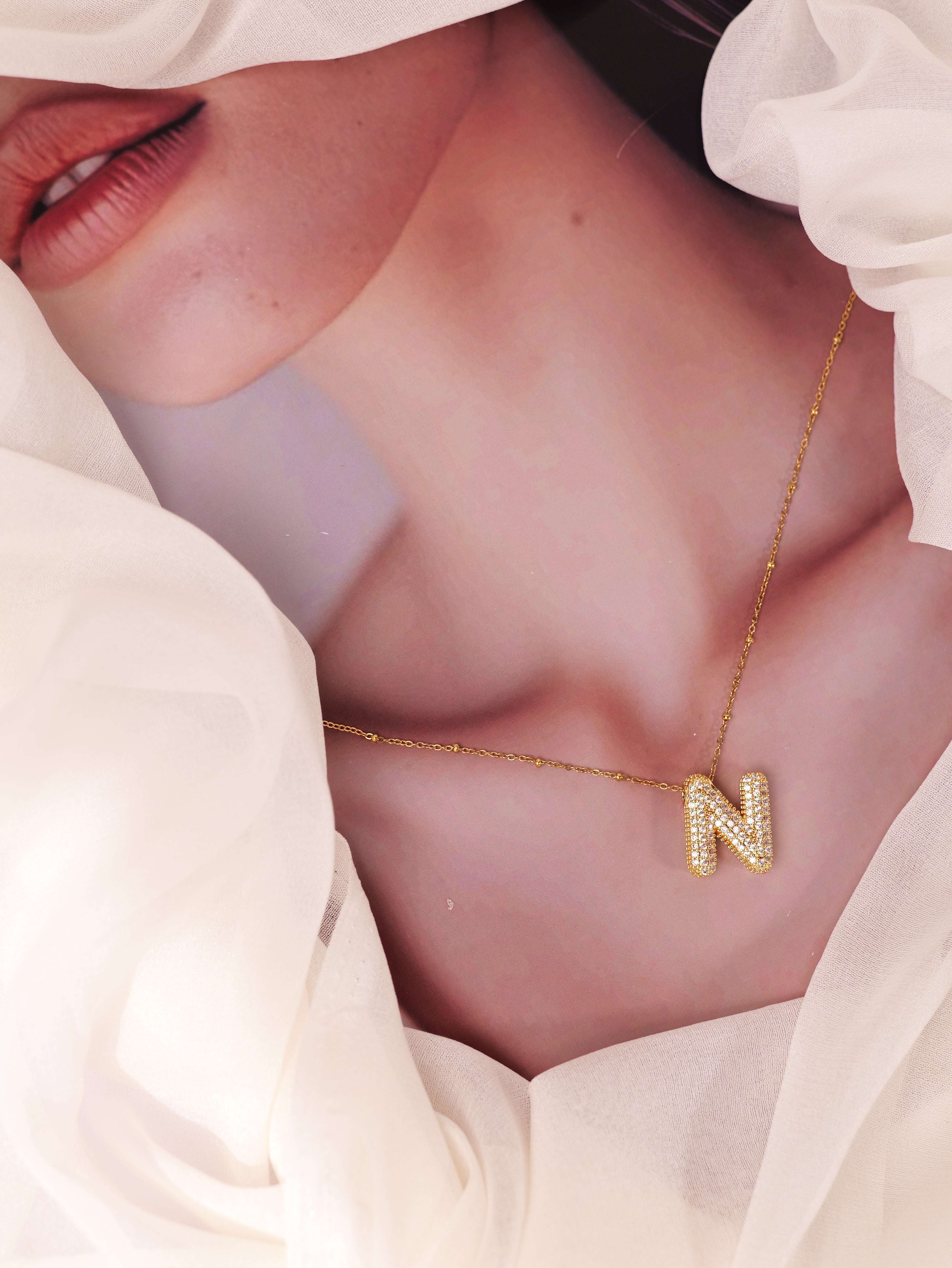 Sparkling Alphabet Pendant