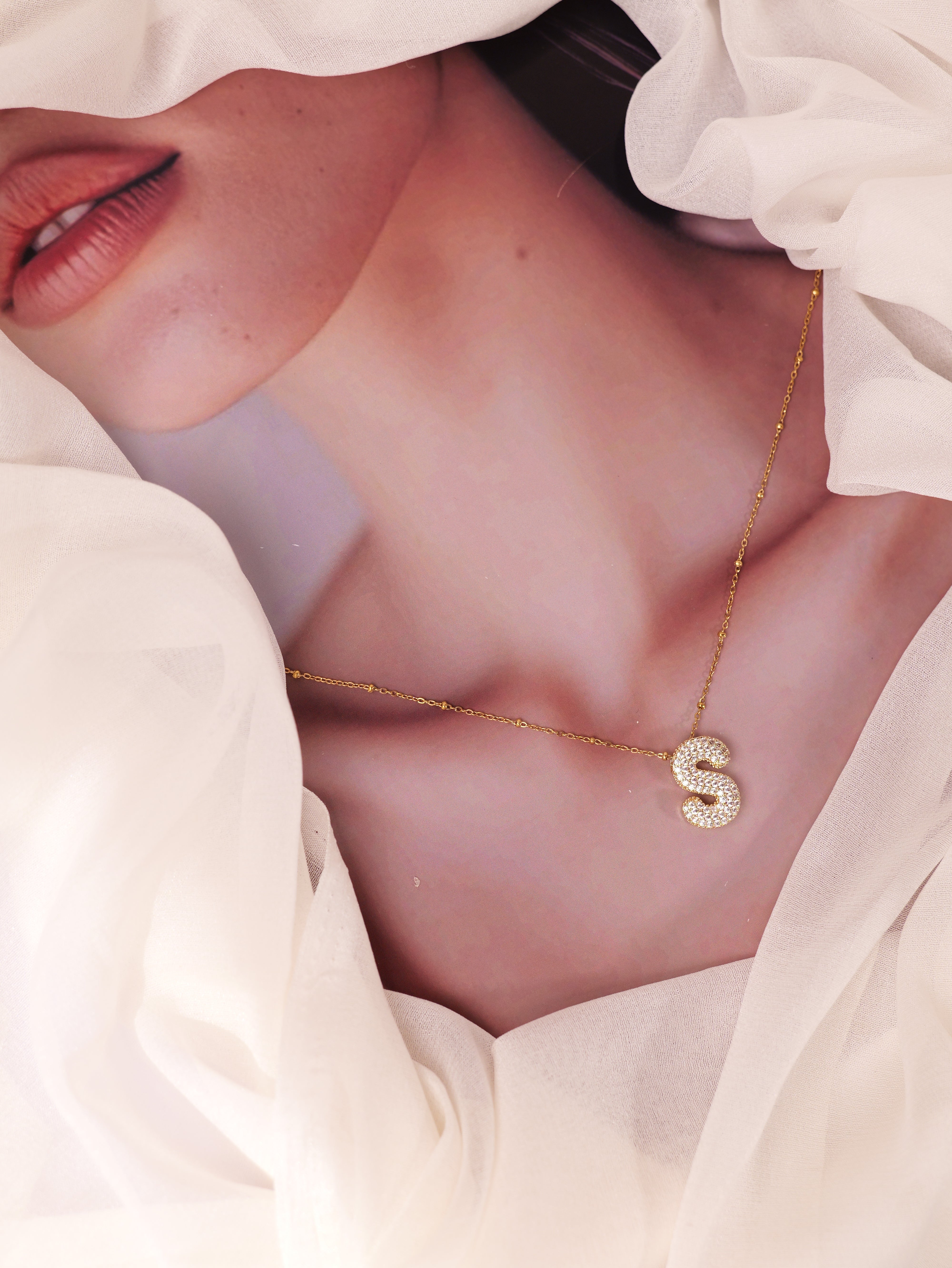 Sparkling Alphabet Pendant