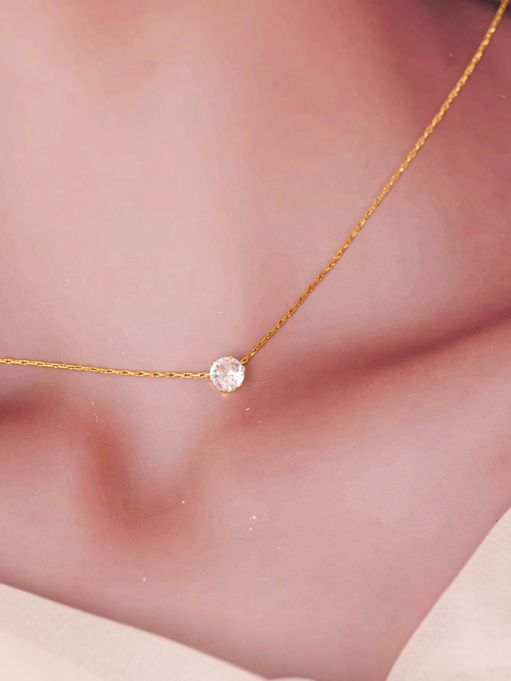Luna Solitaire Necklace