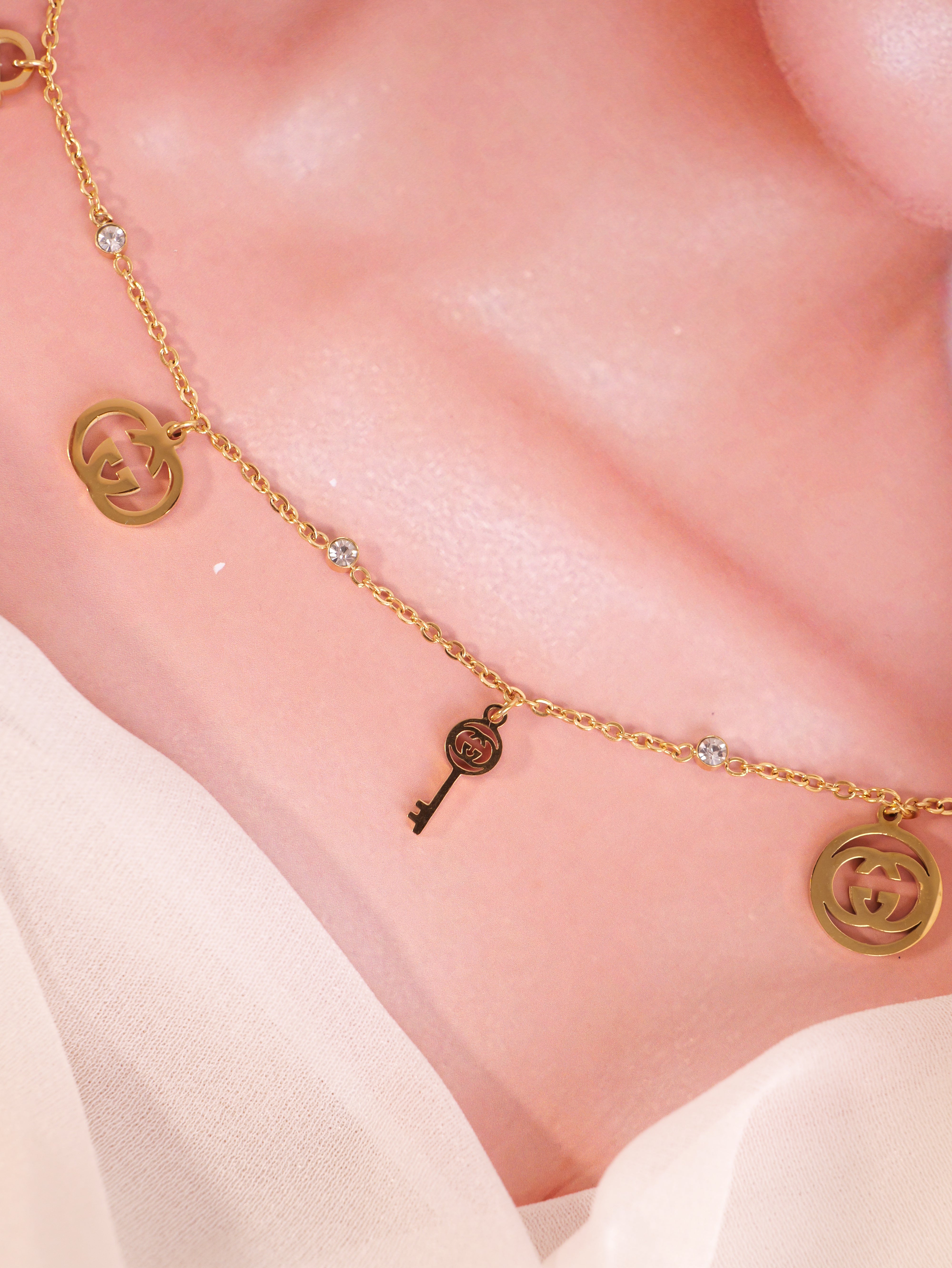 Stylish Gucci Inspired Gold Jewelry Set