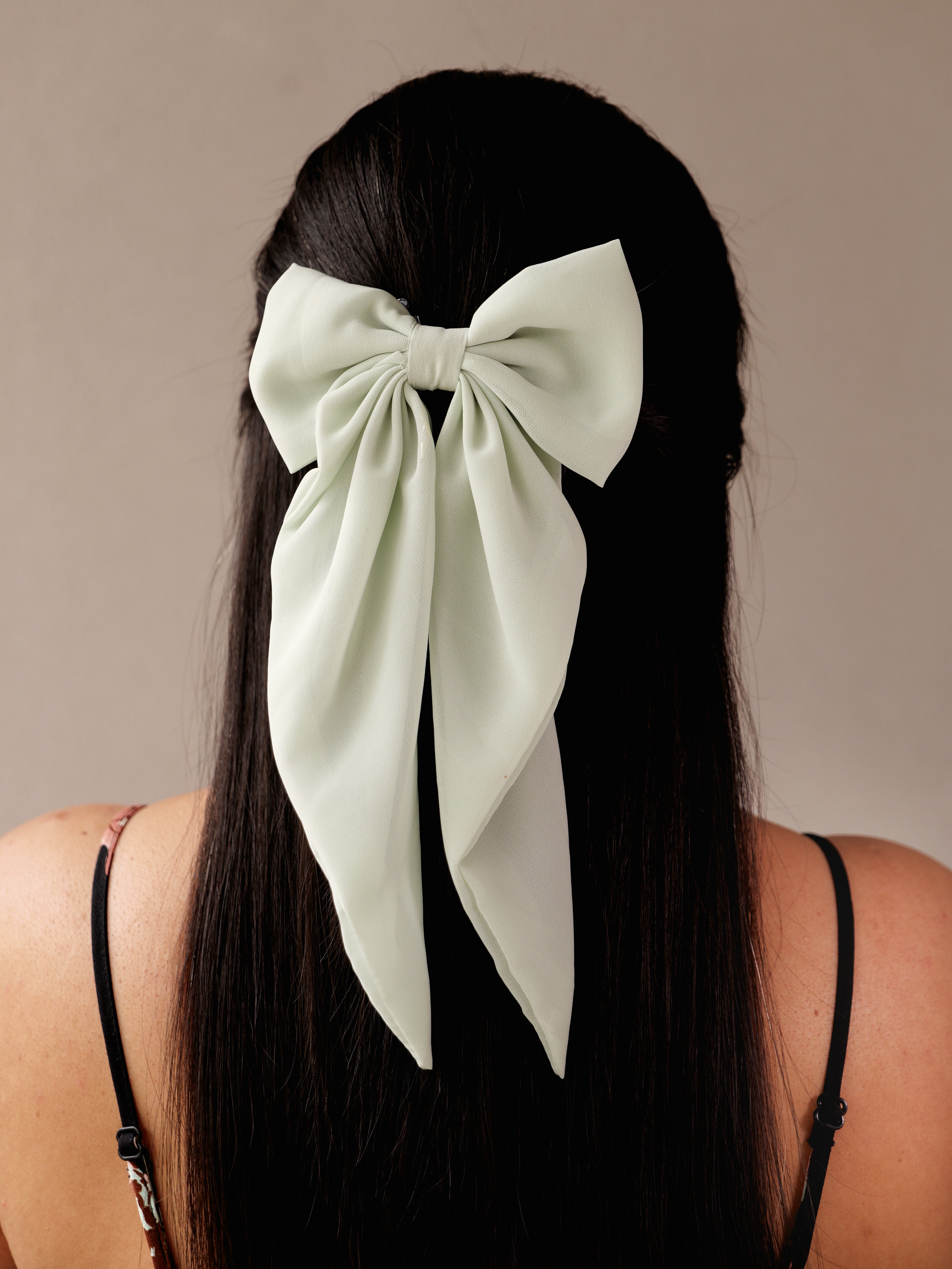 Grace Pastel Bow Clip | Soft Organza Hair Accessory for Girls & Women | Elegant Sheer Bow in Pastel Shades for Everyday & Occasion Wear