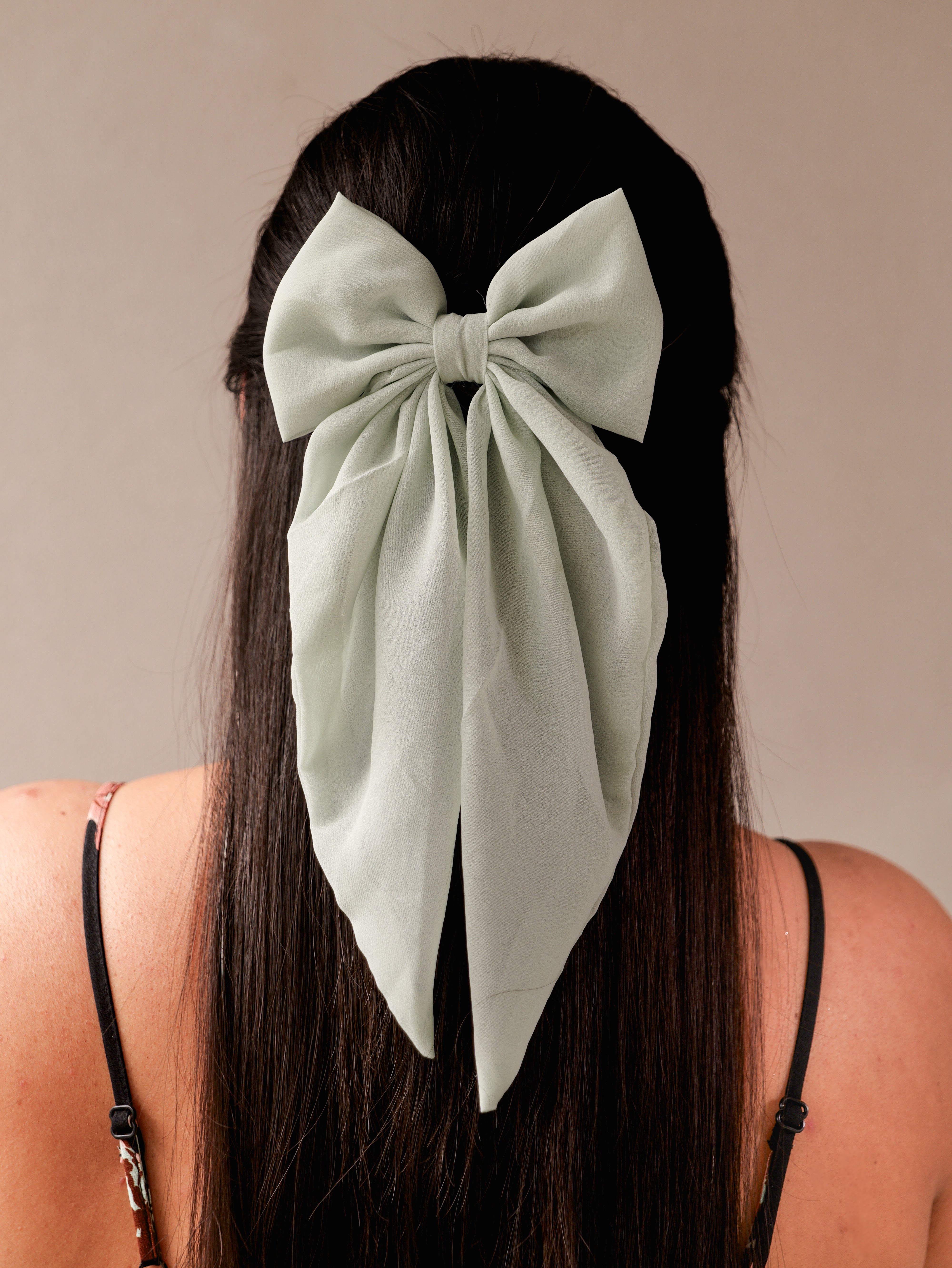 Grace Pastel Bow Clip | Soft Organza Hair Accessory for Girls & Women | Elegant Sheer Bow in Pastel Shades for Everyday & Occasion Wear