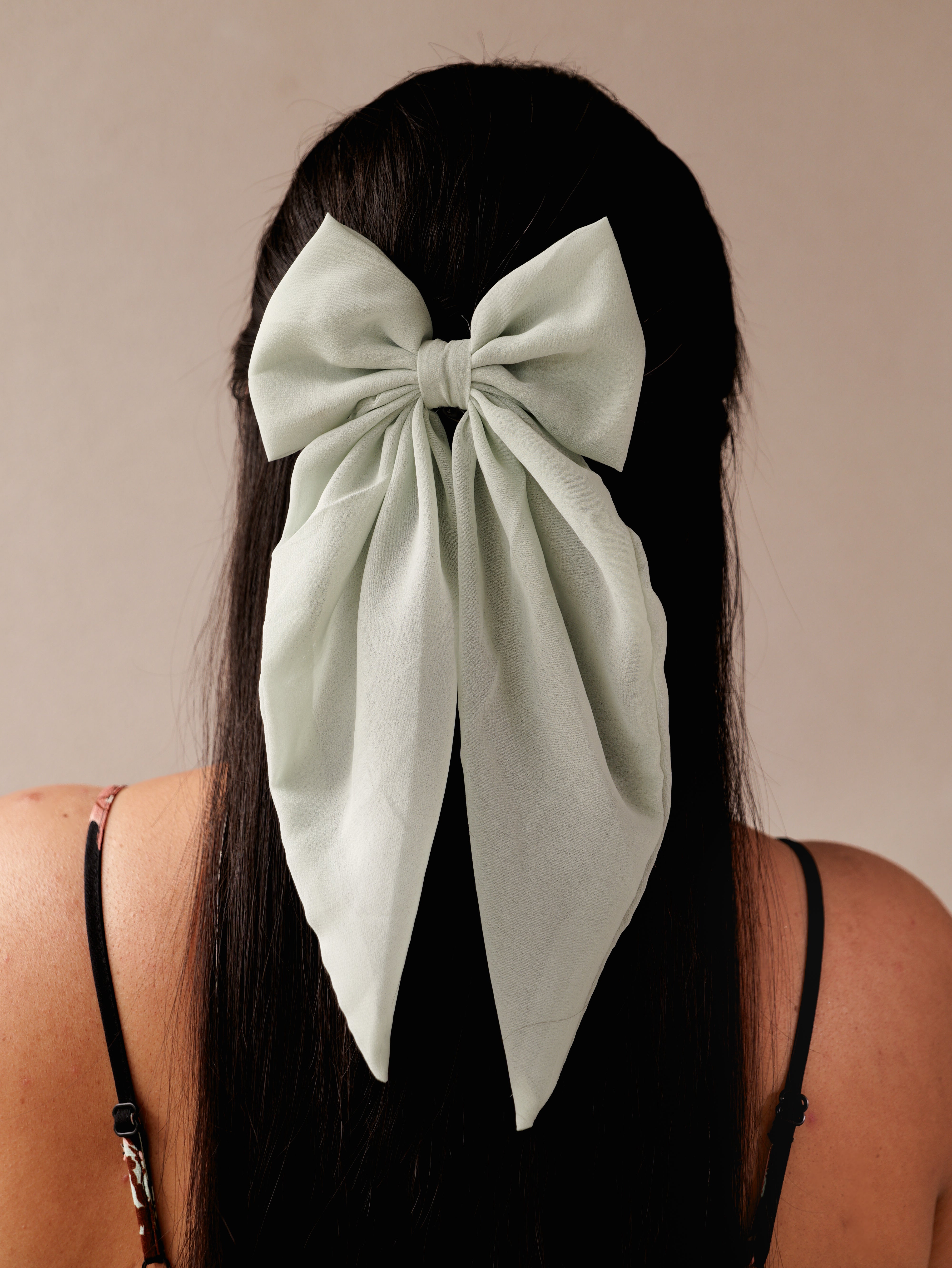 Grace Pastel Bow Clip | Soft Organza Hair Accessory for Girls & Women | Elegant Sheer Bow in Pastel Shades for Everyday & Occasion Wear