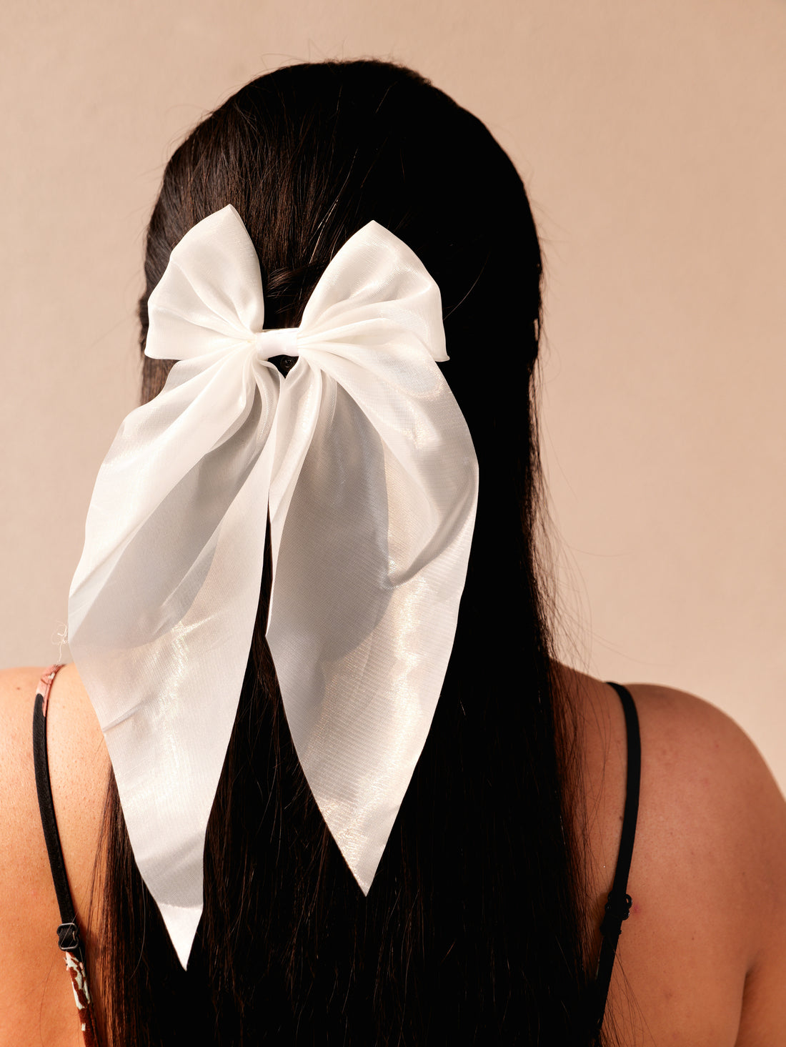 Elegant Satin Hair Bow | Classic Glossy Hair Clip for Girls & Women | Soft Smooth Finish | Perfect for Daily & Occasion Wear