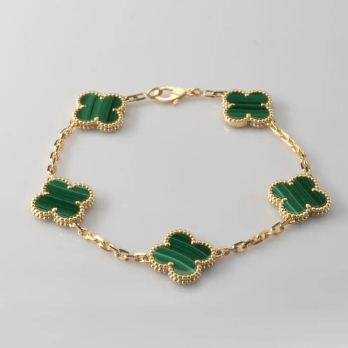 Green Clover Charm Bracelet