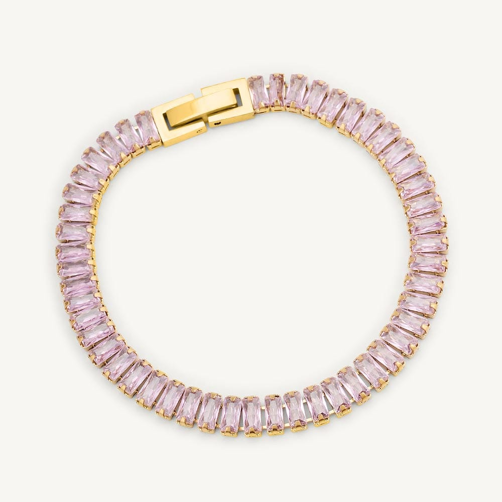 Rose Pink Tennis Bracelet