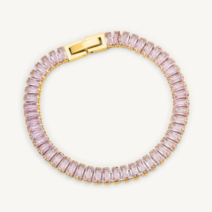 Rose Pink Tennis Bracelet
